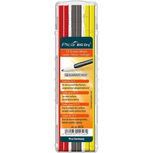 High-temperature lead picks for BIG Dry mechanical pencils 