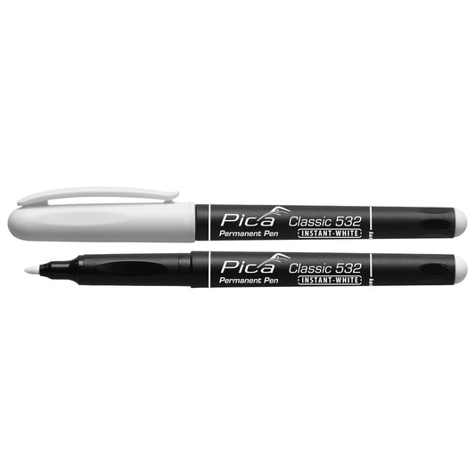 Pica Marcador blanco permanente con punta media Classic 532 Instant White