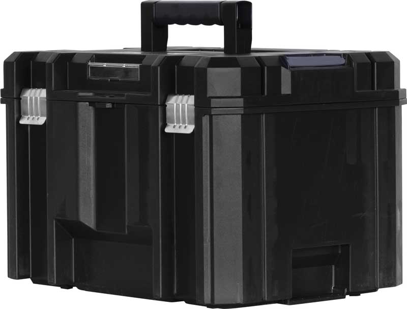 STANLEY FATMAX Caja de Herramientas Profunda PRO-STACK VI, Bandeja Extraíble, Cierres Metálicos, Asa Ancha, Apilable y Segura, Dimensiones 44 x 30 x 33 cm, FMST1-71971