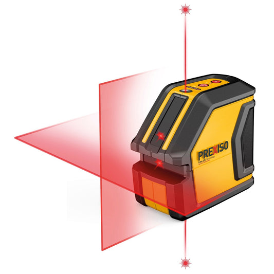 Prexiso 8250385 - Crosshair laser level + 2 plumb points P2LC15