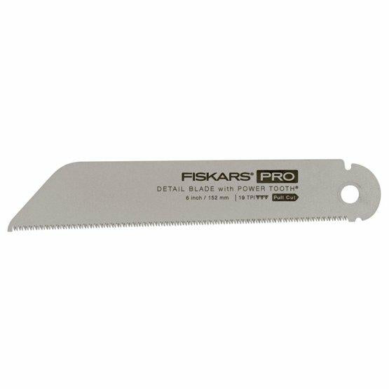 FISKARS - Original Fiskars Pro Hoja de recambio para la sierra de tracción plegable PowerTooth (1062932), Longitud de la hoja de sierra: 15 cm, 19 TPI, 1062942