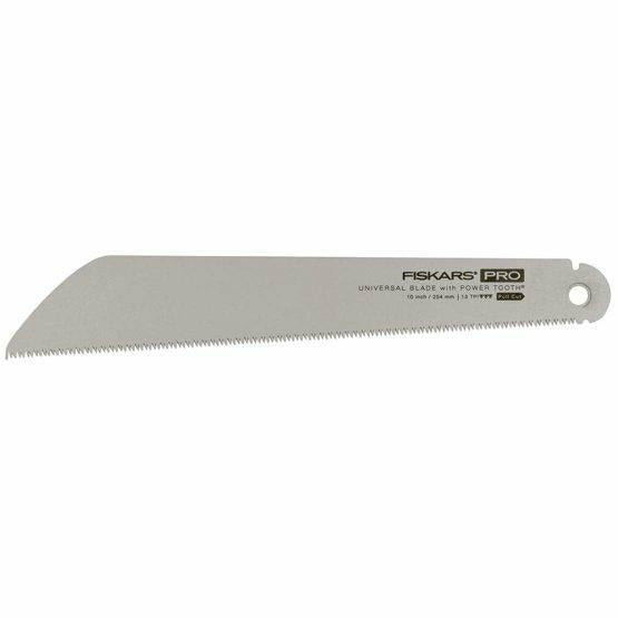 Original Fiskars Pro Hoja de recambio para la sierra de tracción plegable PowerTooth (1062933), Longitud de la hoja de sierra: 25 cm, 13 TPI, 1062943