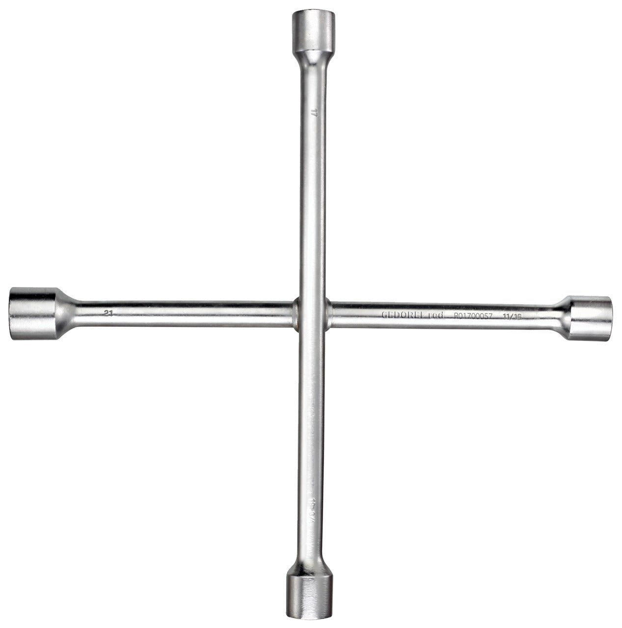 R01700057 - Llave en cruz para ruedas 17x19x21x11/16 - Ferrotecnia