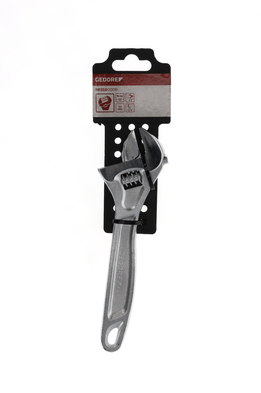 R03100008 - Llave inglesa 25 mm L=205 mm 15° cromada - Ferrotecnia