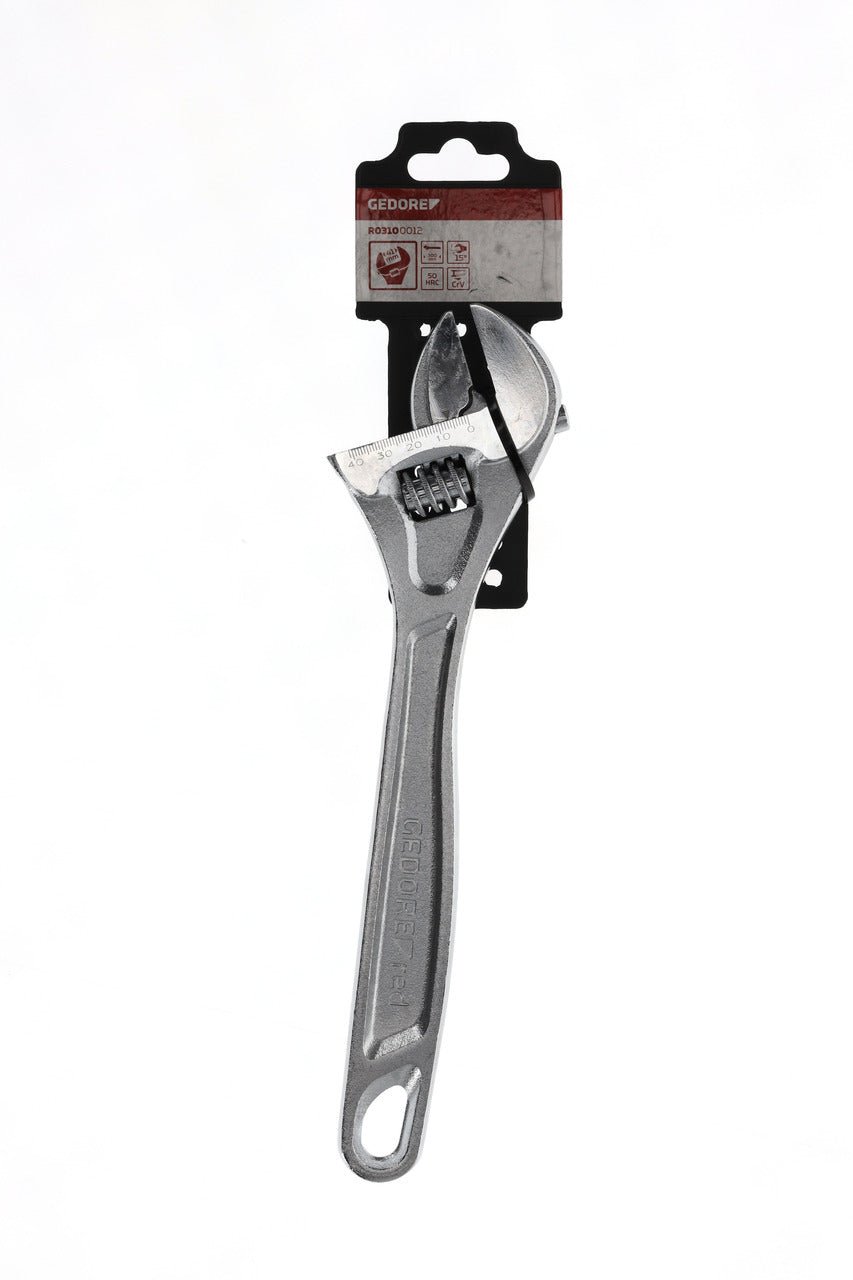 R03100012 - Llave inglesa 36 mm L=305 mm 15° cromada - Ferrotecnia