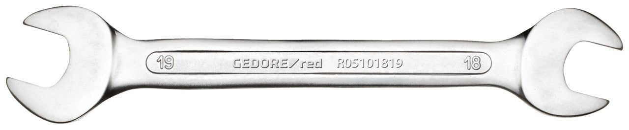 R05100809 - Llave fija de doble boca abierta 8x9 mm L=140 mm - Ferrotecnia