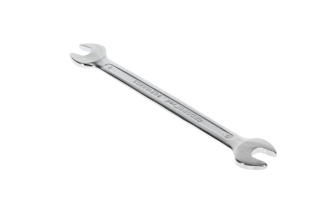 R05100809 - Llave fija de doble boca abierta 8x9 mm L=140 mm - Ferrotecnia