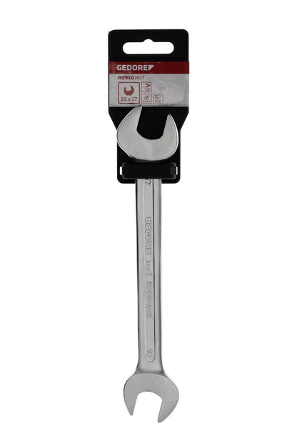 R05101617 - Llave fija de doble boca abierta 16x17 mm L=205 mm - Ferrotecnia