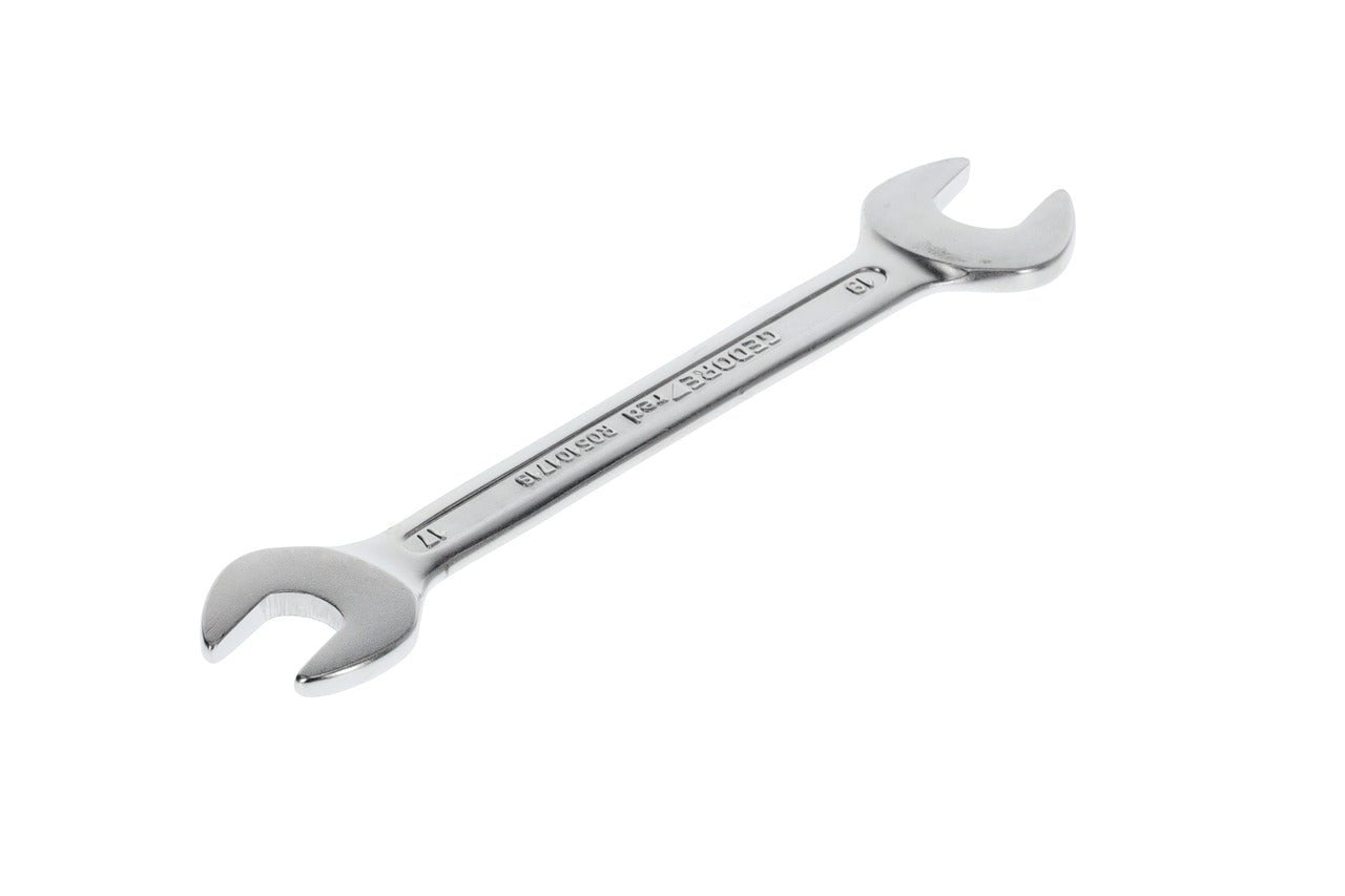 R05101719 - Llave fija de doble boca abierta 17x19 mm L=222 mm - Ferrotecnia