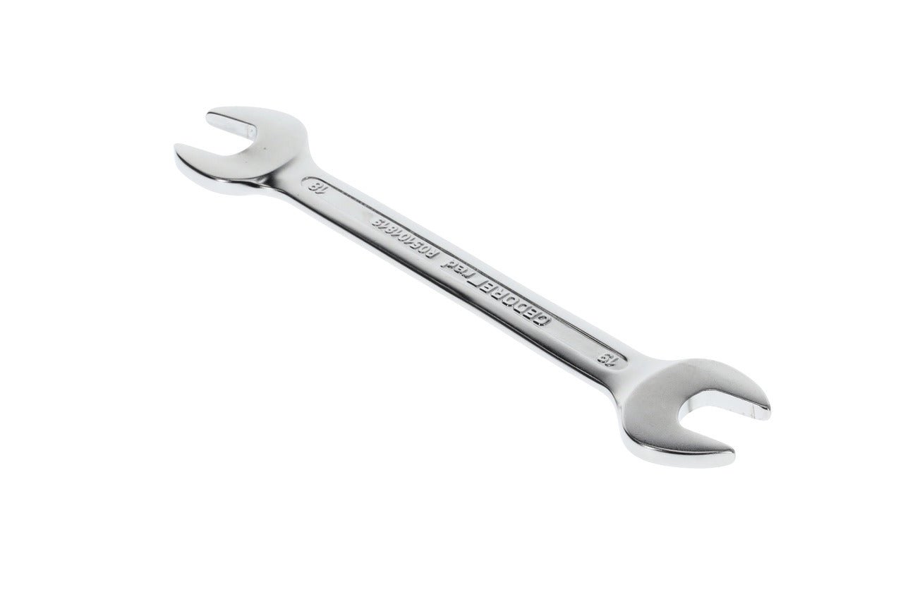 R05101819 - Llave fija de doble boca abierta 18x19 mm L=222 mm - Ferrotecnia