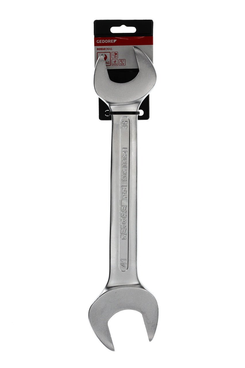 R05103641 - Llave fija de doble boca abierta 36x41 mm L=380 mm - Ferrotecnia