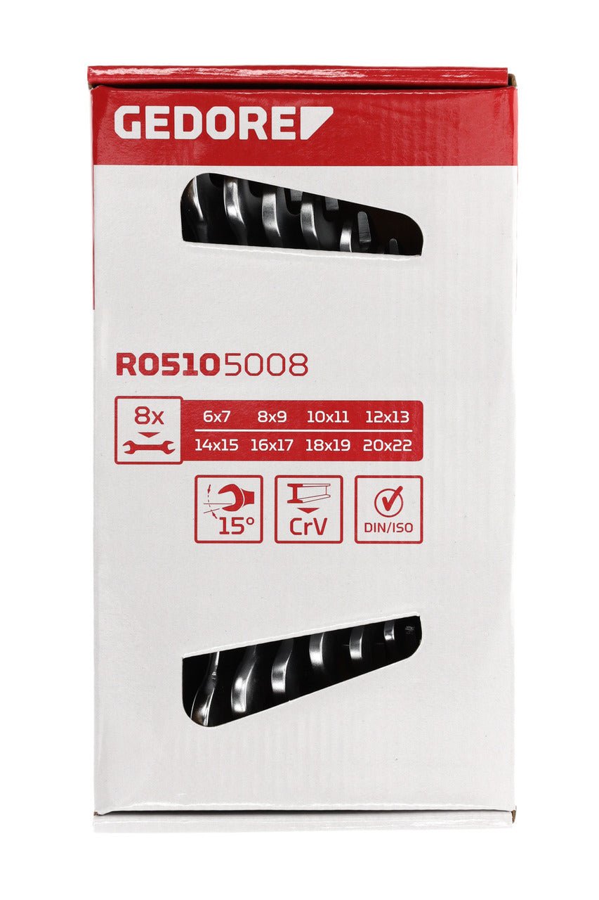 R05105008 - Juego de 8 llaves fijas, 6 - 22mm - Ferrotecnia