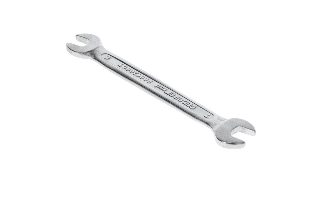 R05120607 - Llave fija de doble boca abierta 6x7 mm L=97 mm - Ferrotecnia