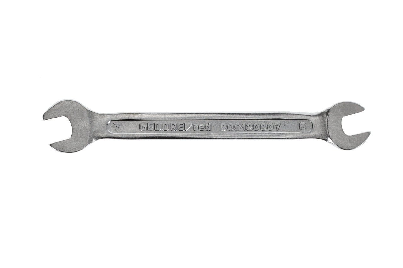 R05120607 - Llave fija de doble boca abierta 6x7 mm L=97 mm - Ferrotecnia