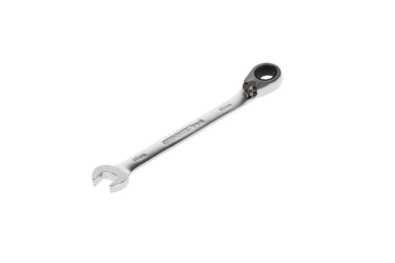 R07200100 - Llave combinada de carraca con palanca de cambio, 10 mm L=158 mm - Ferrotecnia