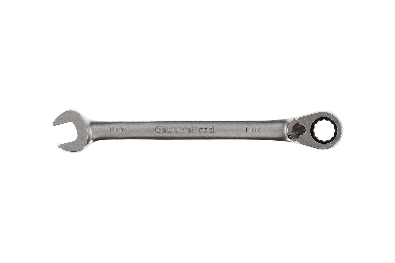 R07200110 - Llave combinada de carraca con palanca de cambio, 11 mm L=164 mm - Ferrotecnia