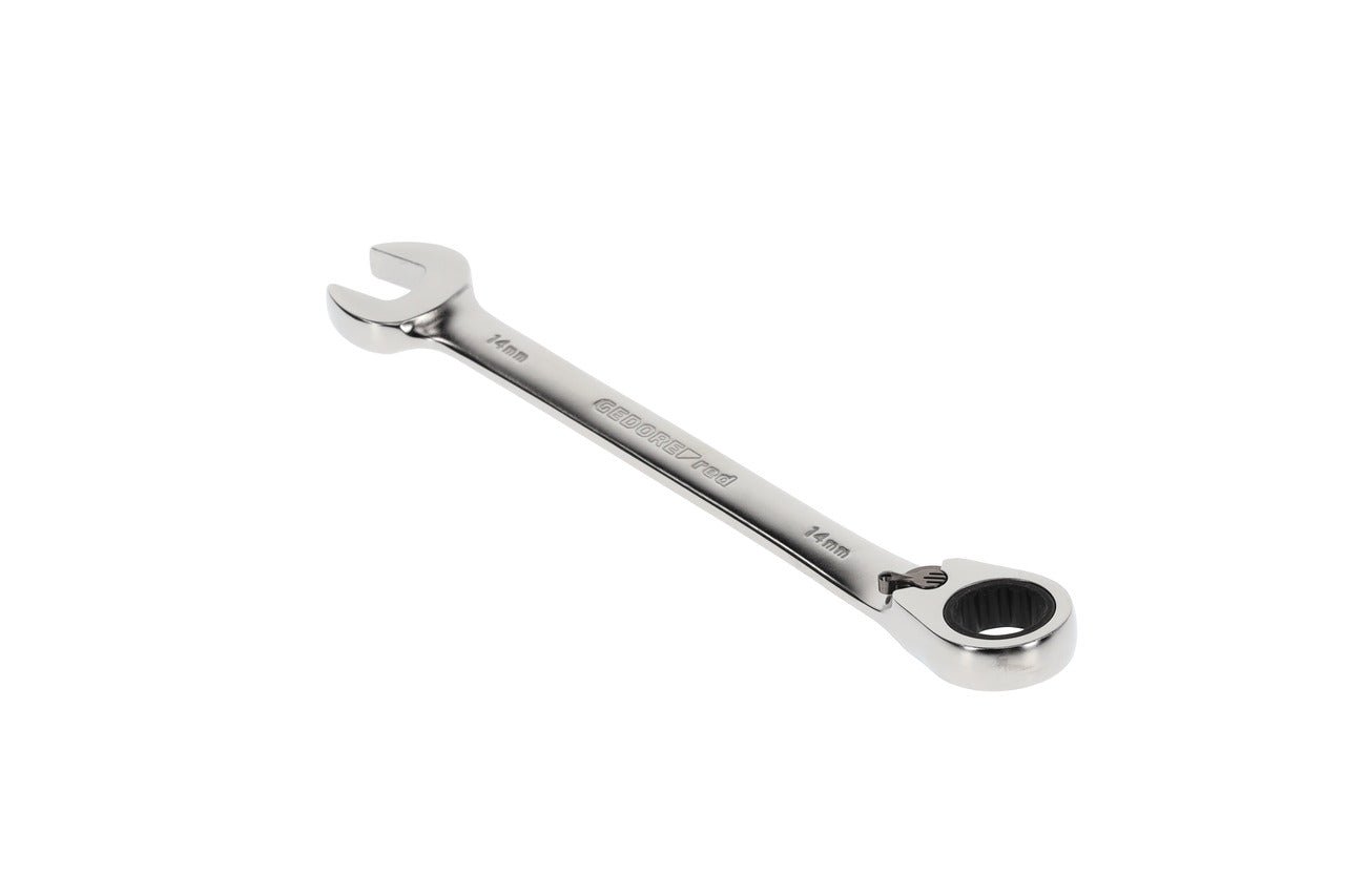 R07200140 - Llave combinada de carraca con palanca de cambio, 14 mm L=190 mm - Ferrotecnia