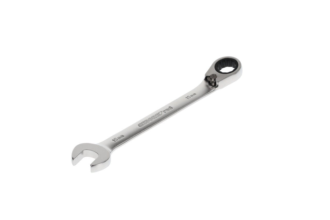 R07200150 - Llave combinada de carraca con palanca de cambio, 15 mm L=198 mm - Ferrotecnia