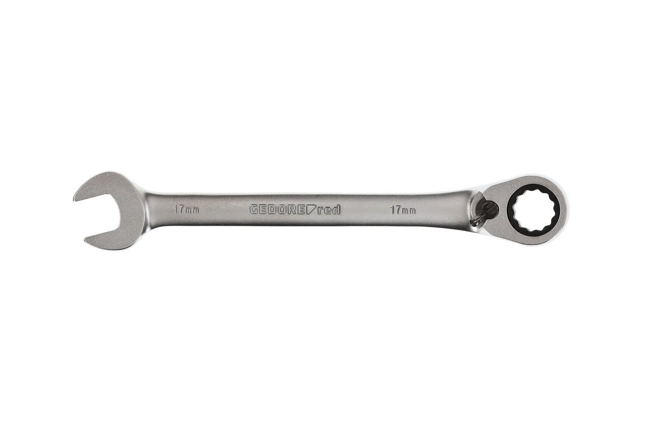 R07200170 - Llave combinada de carraca con palanca de cambio, 17 mm L=224 mm - Ferrotecnia