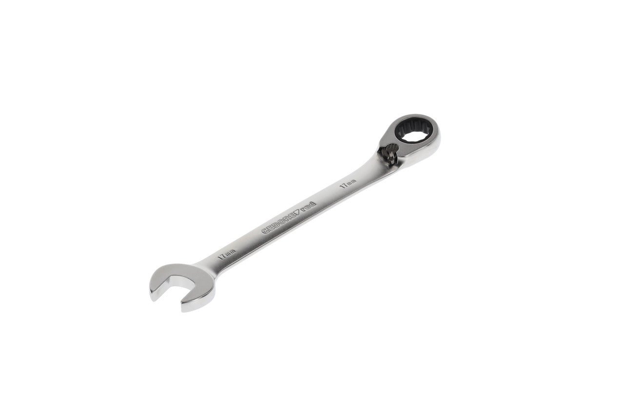 R07200170 - Llave combinada de carraca con palanca de cambio, 17 mm L=224 mm - Ferrotecnia
