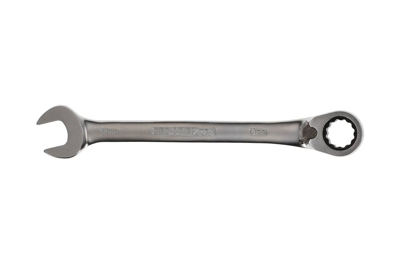 R07200180 - Llave combinada de carraca con palanca de cambio, 18 mm L=245 mm - Ferrotecnia