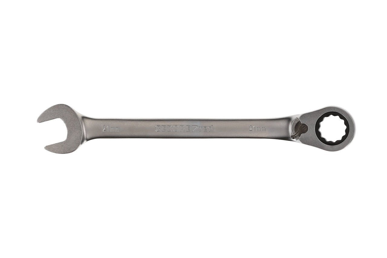 R07200210 - Llave combinada de carraca con palanca de cambio, 21 mm L=280 mm - Ferrotecnia