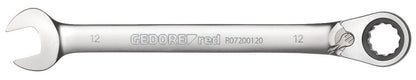 R07203016 - Juego de 12 llaves combinadas de carraca con 4 adaptadores para puntas y vasos - Ferrotecnia