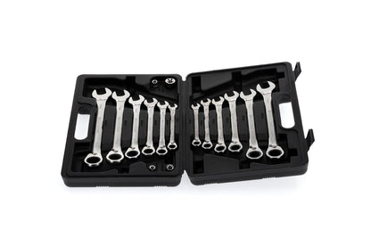 R07203016 - Juego de 12 llaves combinadas de carraca con 4 adaptadores para puntas y vasos - Ferrotecnia
