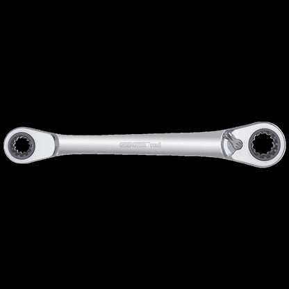 R07501019 - Llave de carraca poligonal doble 10+13+17+19 mm - Ferrotecnia