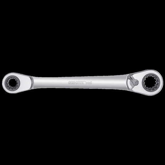 R07501019 - Llave de carraca poligonal doble 10+13+17+19 mm - Ferrotecnia