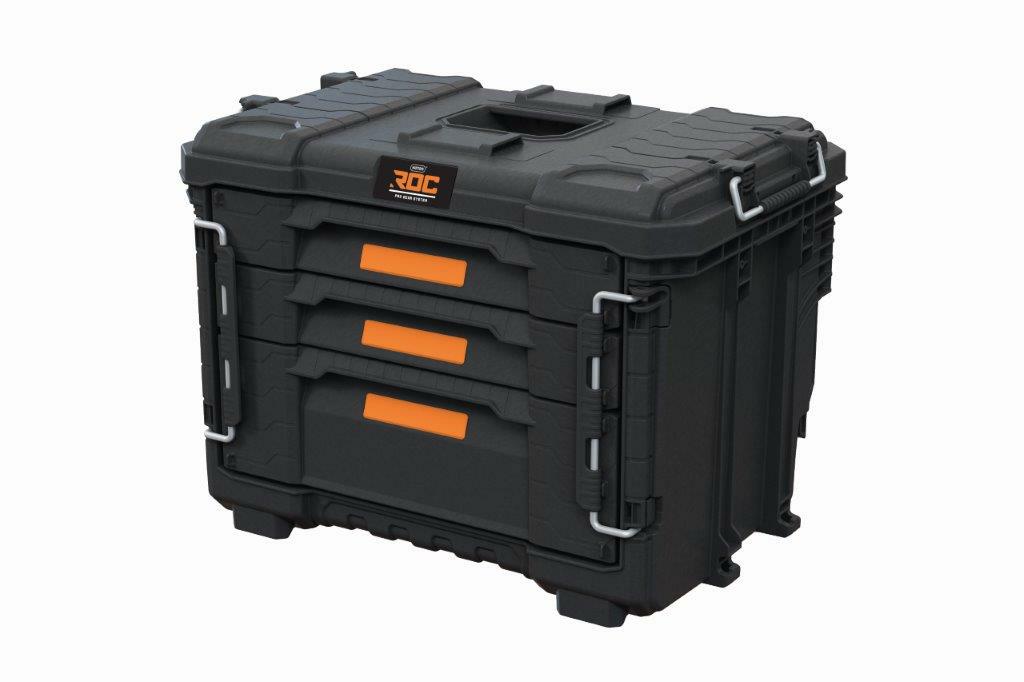 Keter Roc Pro Gear 2.0 - Caja de herramientas XL con 3 cajones