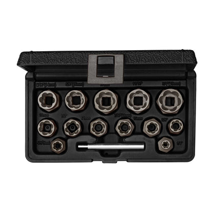 R19153000 - Juego de extractores de tornillos 6-19mm, 14 piezas - Ferrotecnia