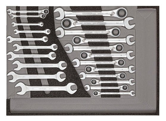 R21010004 - Juego de herramientas en 3 módulos de plástico, 129 piezas - Ferrotecnia