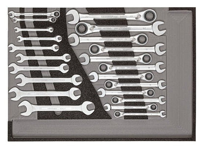 R21010004 - Juego de herramientas en 3 módulos de plástico, 129 piezas - Ferrotecnia