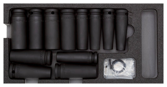 R22150012 - Llave de vaso de impacto 1/2", en módulo CT 2/6, 32 piezas - Ferrotecnia