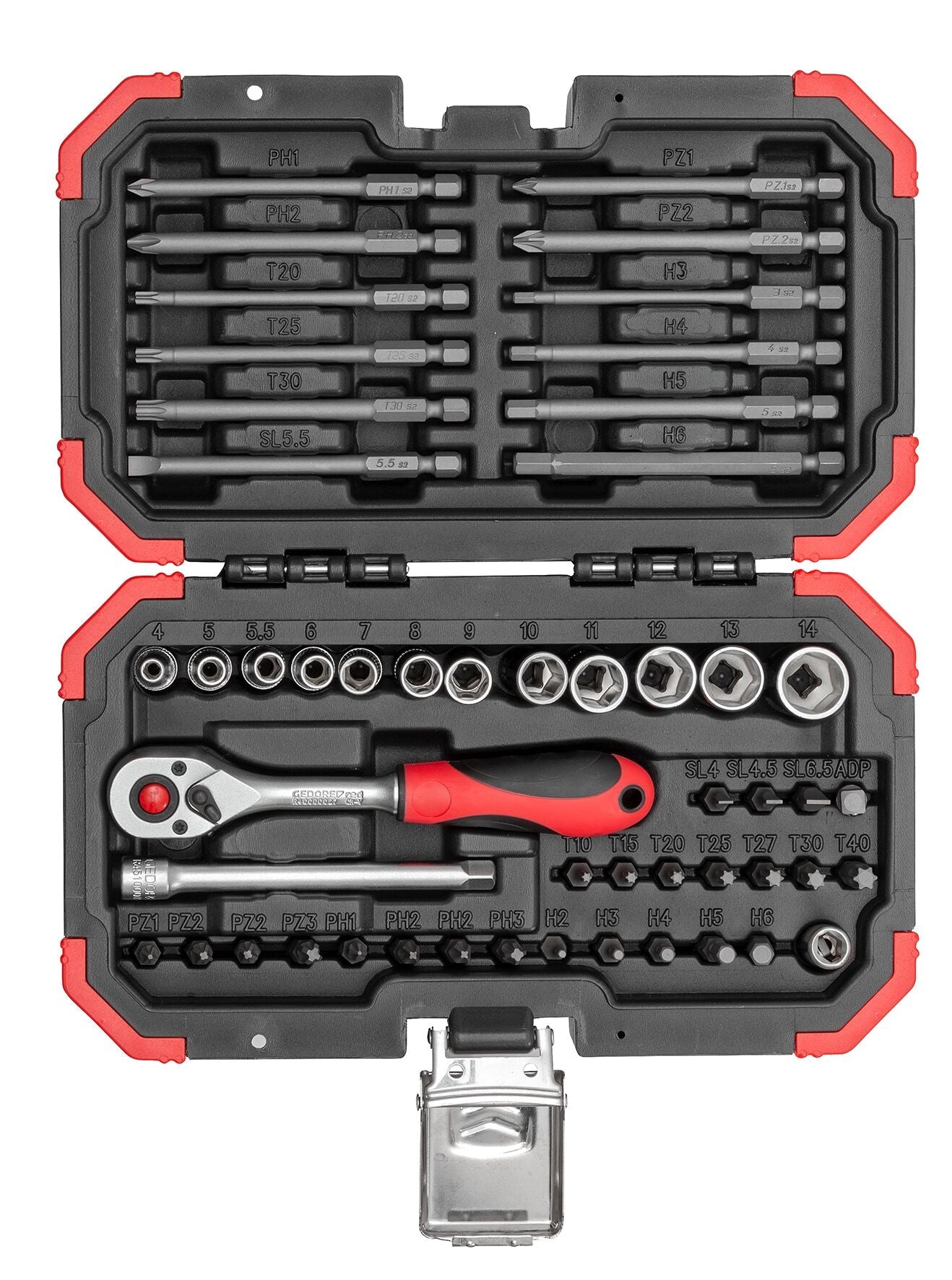R33003051 - Juego de puntas 1/4" 51 piezas BMC - Ferrotecnia