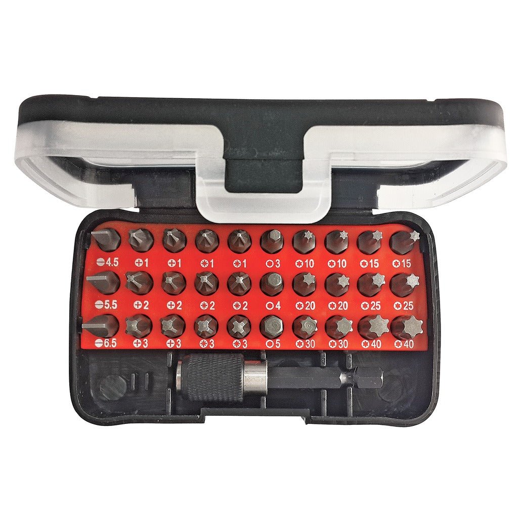 R33005031 - Juego de puntas 1/4" SL+PH+PZ+TX+hexagonal, 32 piezas - Ferrotecnia