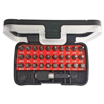 R33005031 - Juego de puntas 1/4" SL+PH+PZ+TX+hexagonal, 32 piezas - Ferrotecnia
