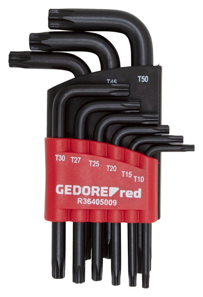 R36405009 - Juego de llaves Allen de 2 componentes TX T10 - 50, 9 piezas - Ferrotecnia