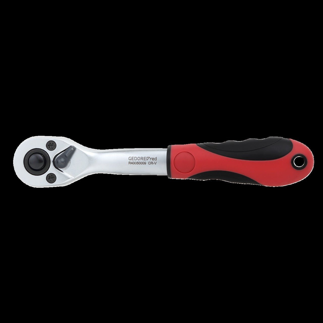 R40050009 - Carraca reversible de 2 componentes 1/4", acodada, ángulo de retorno 5° - Ferrotecnia