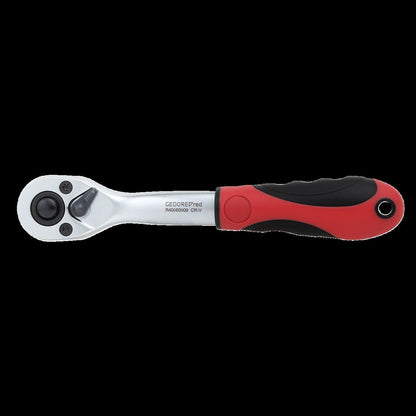 R40050009 - Carraca reversible de 2 componentes 1/4", acodada, ángulo de retorno 5° - Ferrotecnia