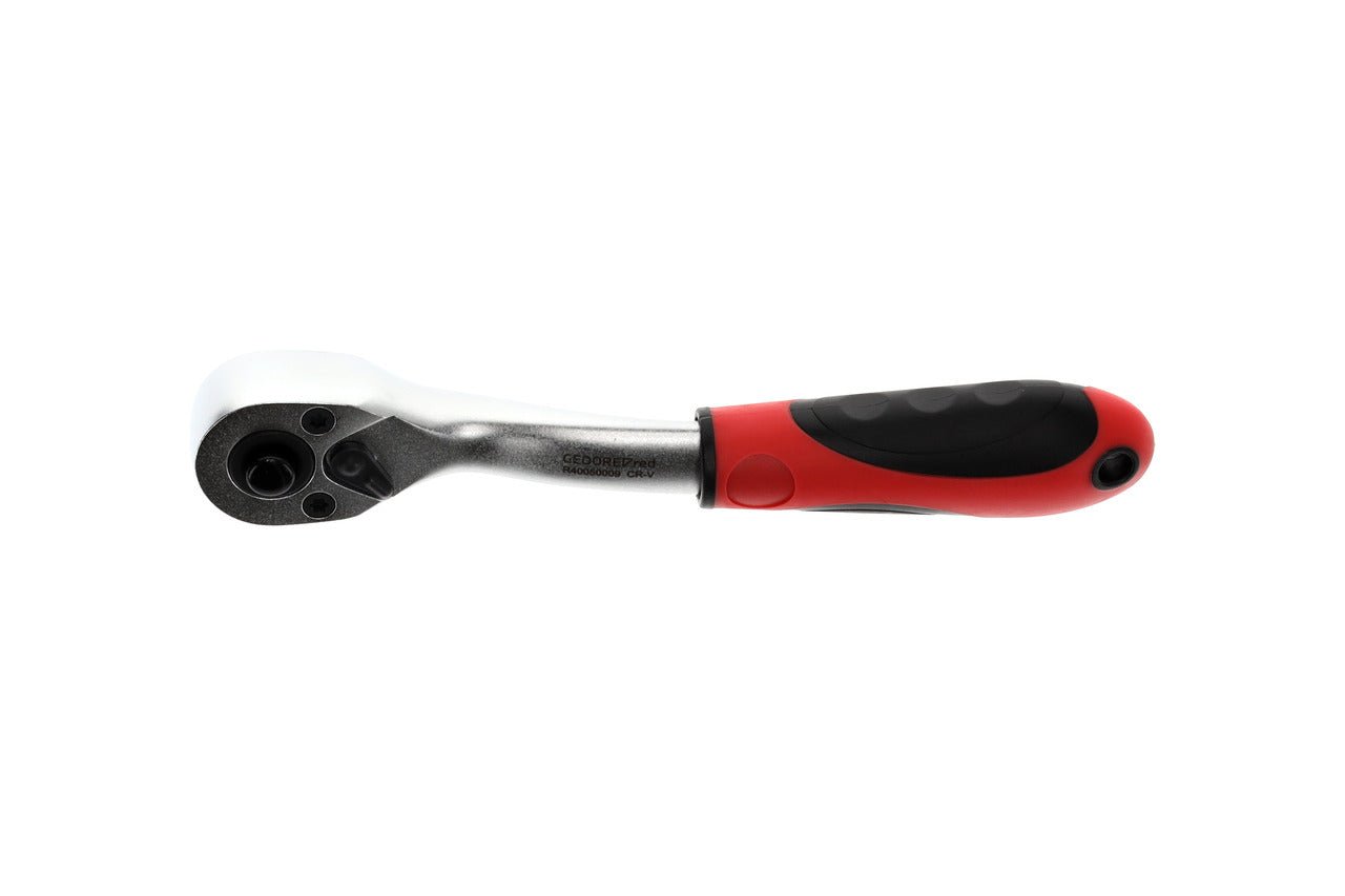 R40050009 - Carraca reversible de 2 componentes 1/4", acodada, ángulo de retorno 5° - Ferrotecnia