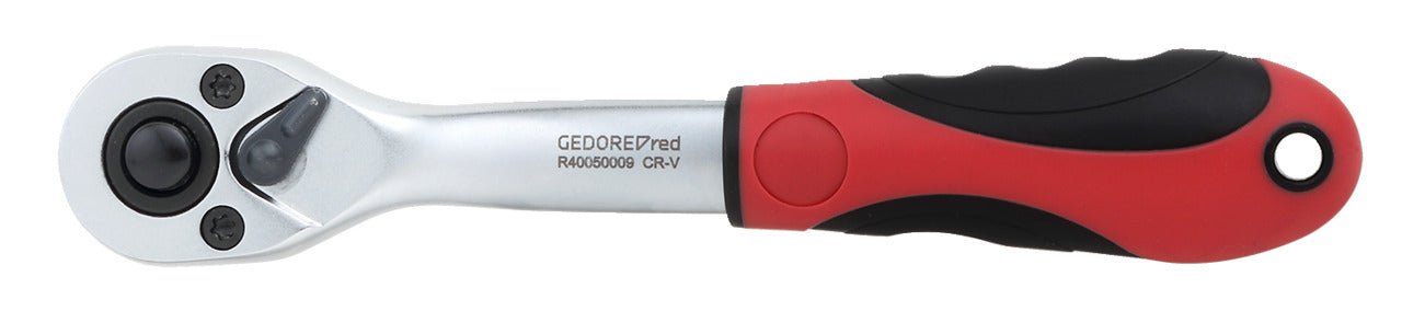 R40050009 - Carraca reversible de 2 componentes 1/4", acodada, ángulo de retorno 5° - Ferrotecnia