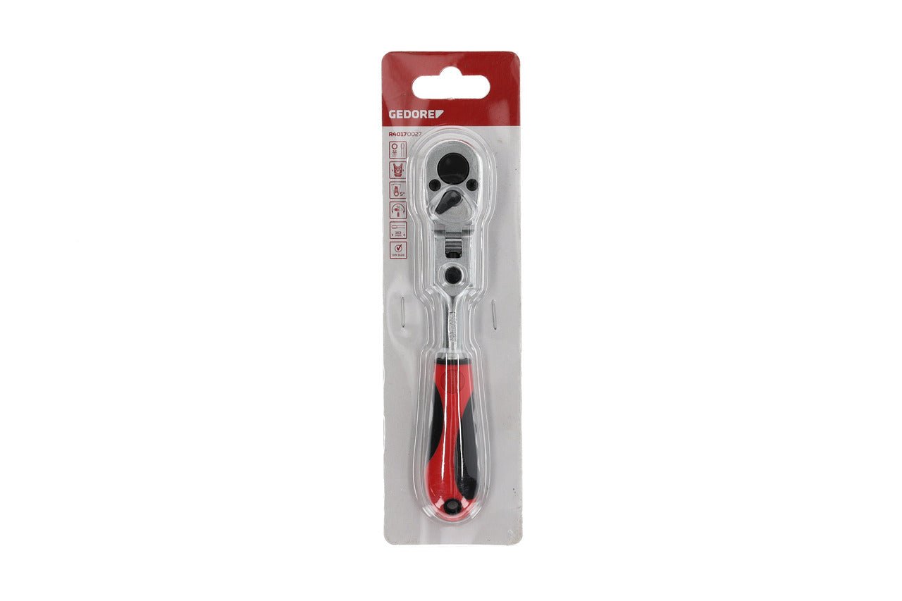 R40170027 - Carraca para puntas articulada de dos componentes, dcha./izqda. 1/4" - Ferrotecnia