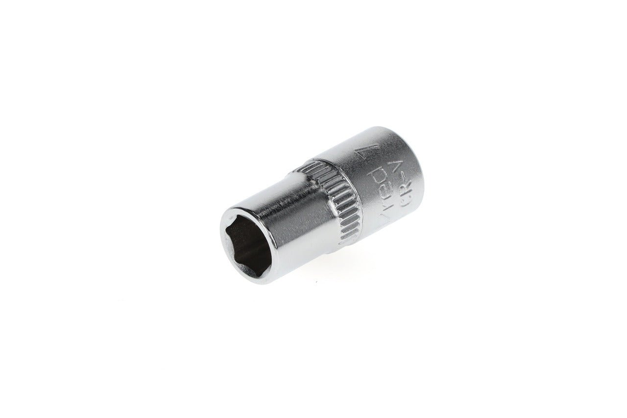 R41000703 - Vaso 1/4", hexagonal, 7 mm L=25 mm - Ferrotecnia