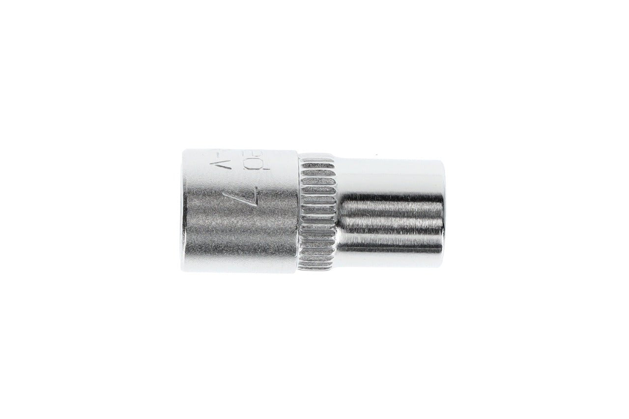 R41000703 - Vaso 1/4", hexagonal, 7 mm L=25 mm - Ferrotecnia