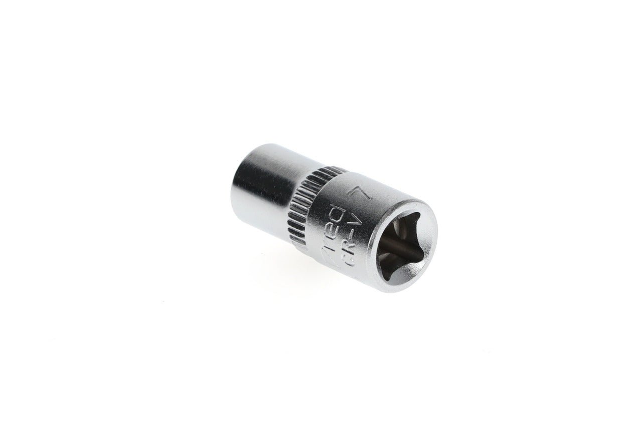 R41000703 - Vaso 1/4", hexagonal, 7 mm L=25 mm - Ferrotecnia