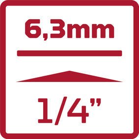 R41004503 - Vaso 1/4", hexagonal, 4,5 mm L=25 mm - Ferrotecnia