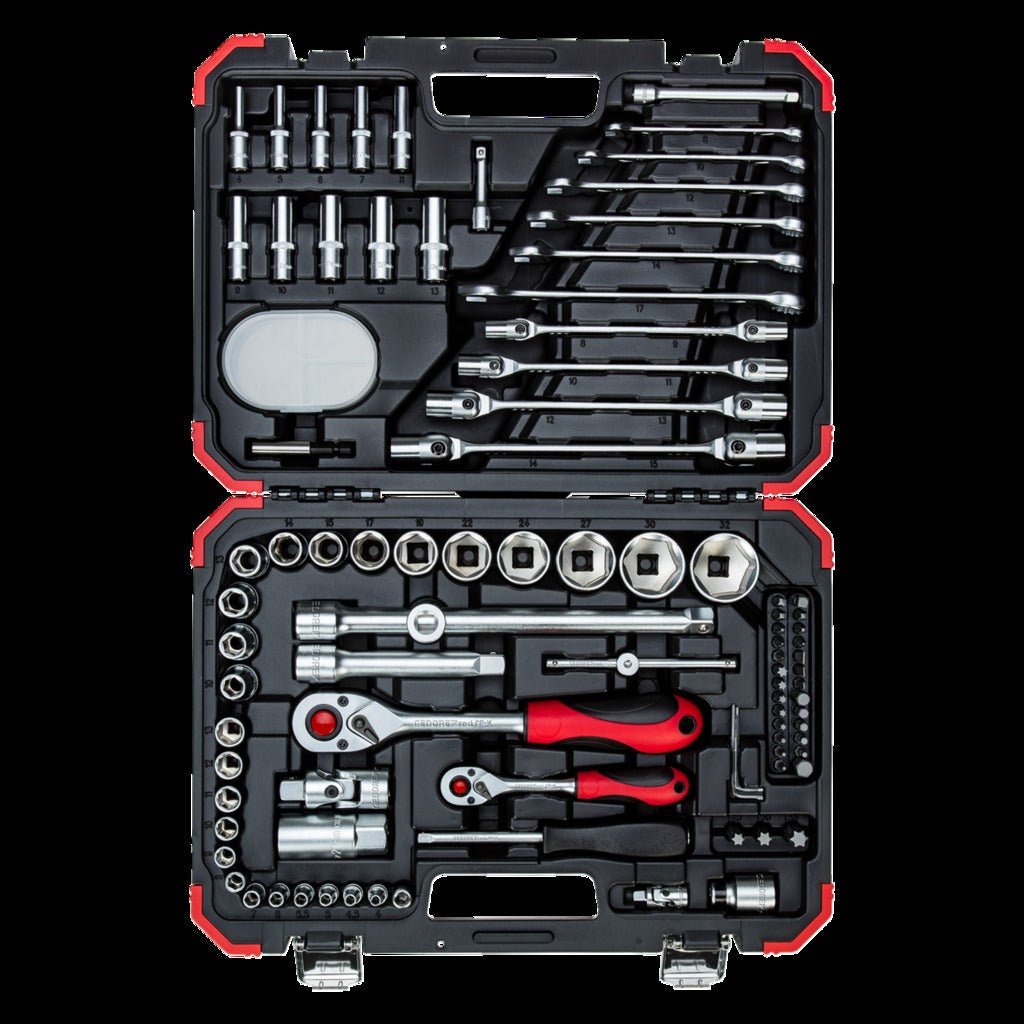 R46003092 - Juego de llaves de vaso 1/4"+1/2", 92 piezas - Ferrotecnia
