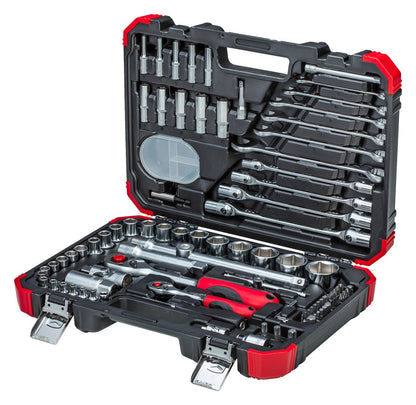 R46003092 - Juego de llaves de vaso 1/4"+1/2", 92 piezas - Ferrotecnia